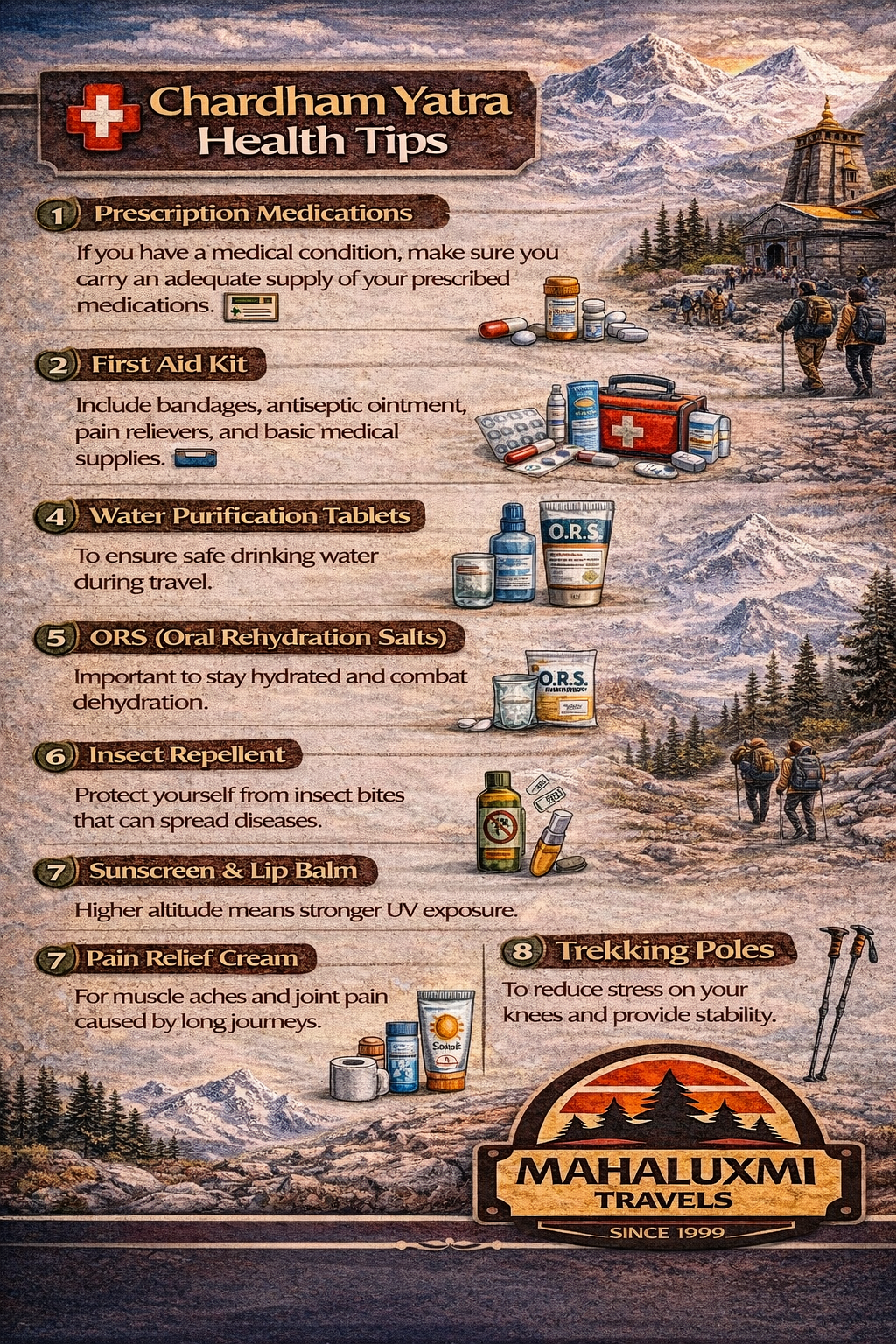 chardham yatra health tips checklist medicines packing essentials high altitude travel guide