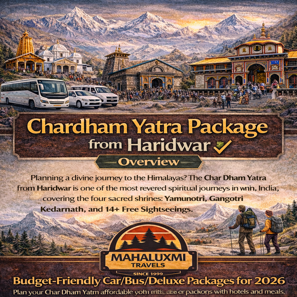 chardham yatra package from haridwar overview yamunotri gangotri kedarnath badrinath tour image