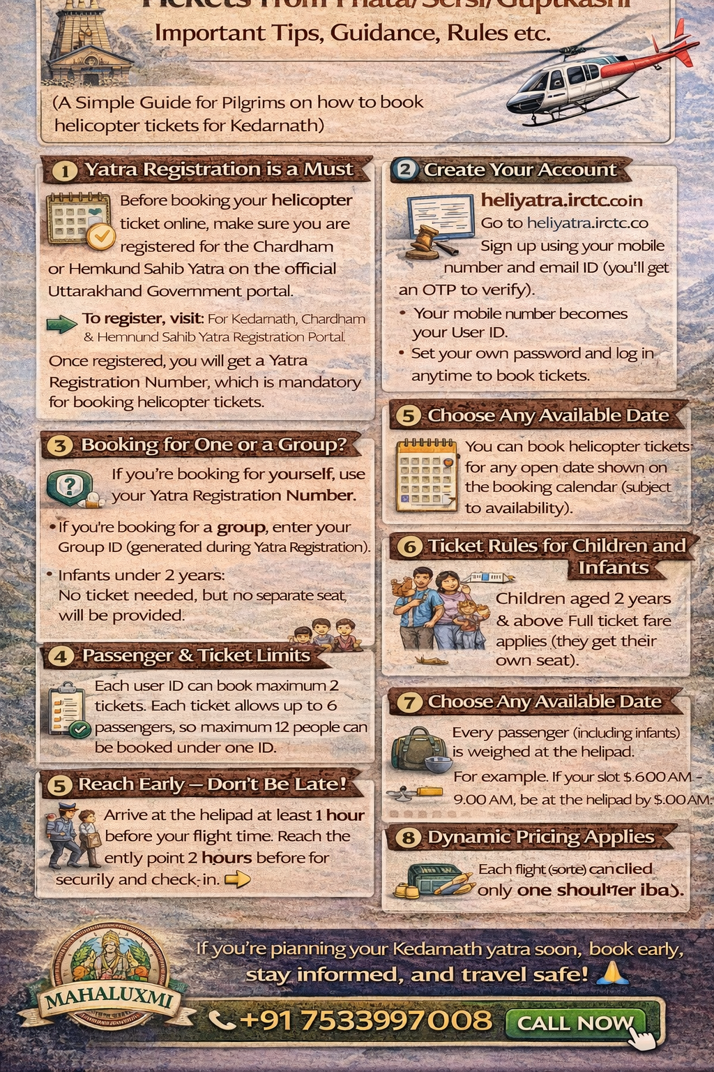 how to book kedarnath helicopter tickets phata sersi guptkashi irctc heliyatra booking guide