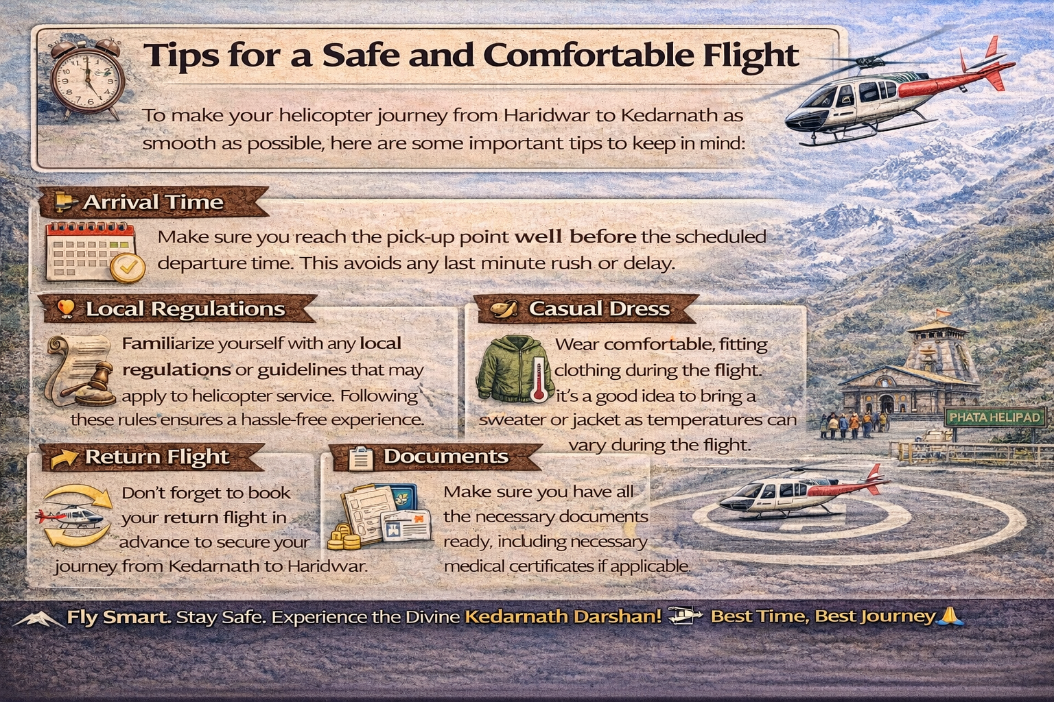 kedarnath helicopter travel tips safe flight guide haridwar to kedarnath helicopter booking tips