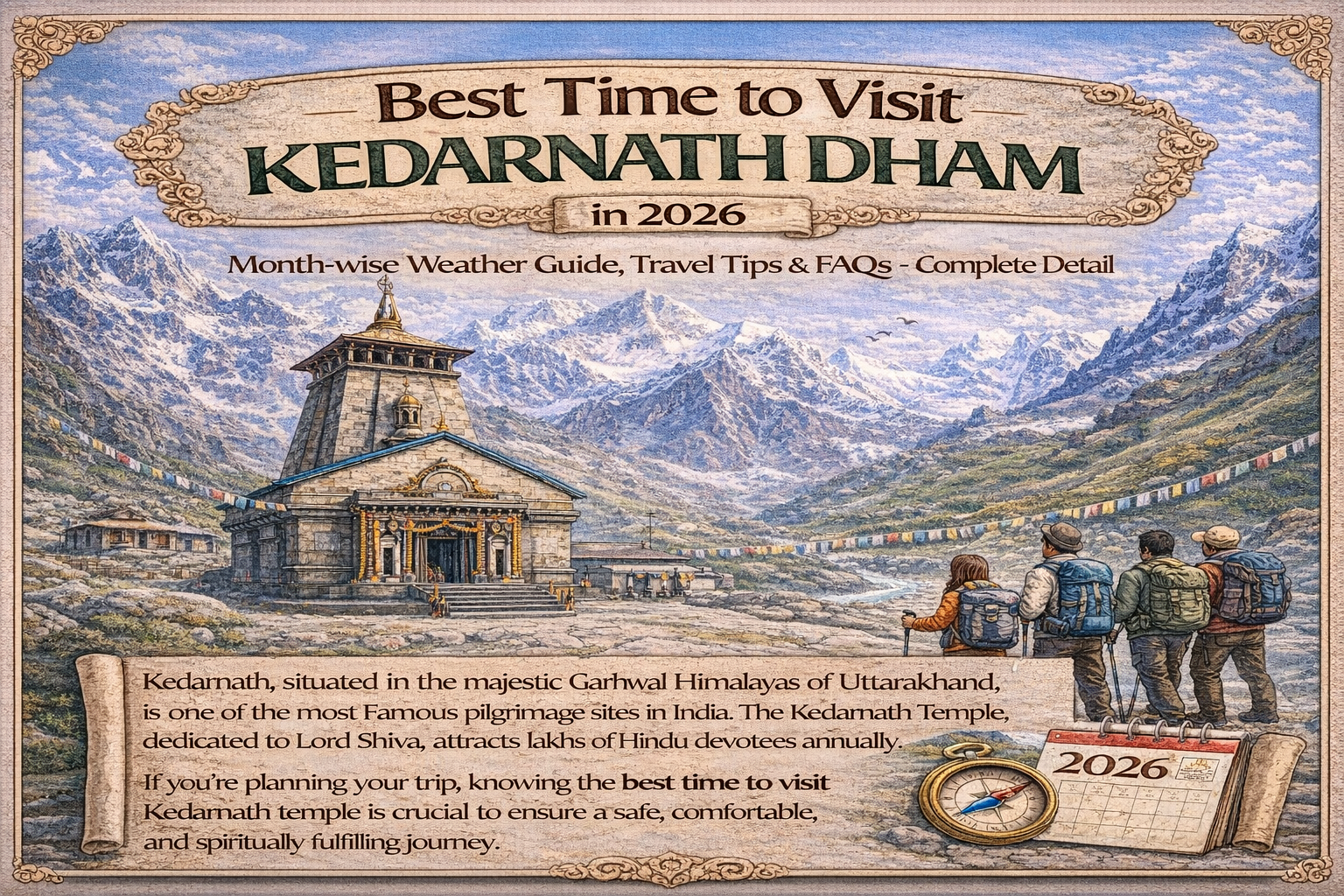 best time to visit kedarnath dham 2026 month wise weather guide travel tips